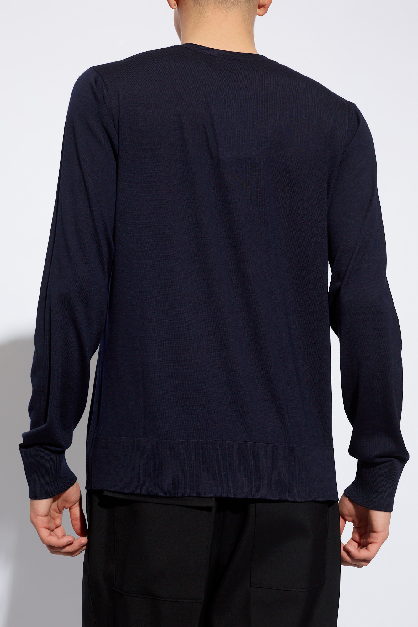 Navy blue Sweater with logo FERRAGAMO - Vitkac AS